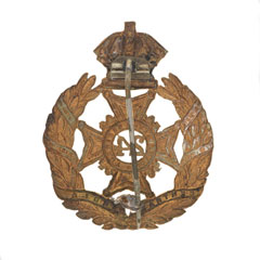 Pugri badge, 24th (The Duchess of Connaught's Own Baluchistan) Regiment of Bombay Infantry, 1898-1903