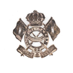 Cap badge, 29th (7th Burma Battalion) Madras Infantry, 1893-1903