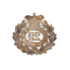 Pouch badge, 29th Regiment of Madras Infantry, pre-1893