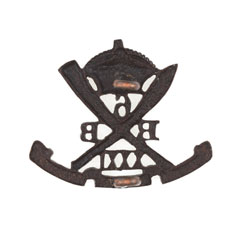 Cap badge, 31st Regiment (6th Burma Battalion) of Madras (Light) Infantry, 1892-1901