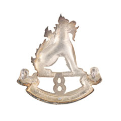 Cap badge, officer, 8th Punjab Regiment, 1922-1947