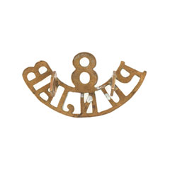 Shoulder title, 8th Punjab Regiment, 1922-1947