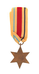 Africa Star 1940-43 awarded to Major George Alexander Potter, The Buffs (Royal East Kent Regiment)