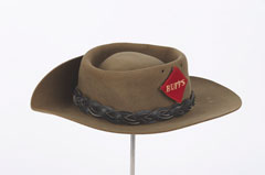 Slouch hat, Vernon Britland, 2nd Battalion The Buffs (Royal East Kent Regiment), Burma, 1942-1946