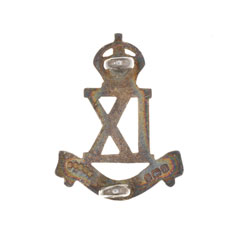 Cap badge, officer, 9th Jat Regiment, 1922-1947