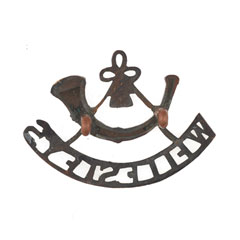 Shoulder title, 104th Wellesley's Rifles, 1903-1922