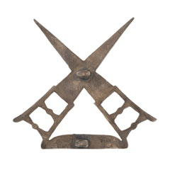 Helmet badge, 122nd Rajputana Infantry, 1903-1922