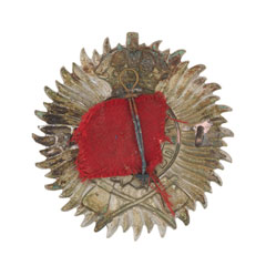 Pugri badge, 34th (Punjab) Regiment of Bengal Infantry (Pioneers), 1887-1901