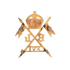 Cap badge, officer, 16th Bengal Lancers, 1900-1903