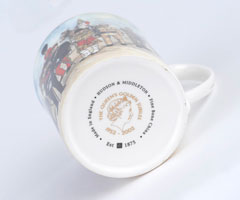 Bone china mug commemorating the Golden Jubilee of Queen Elizabeth II, 2002