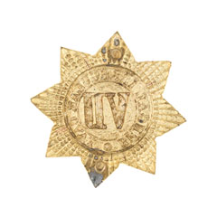 Pouch badge, officer, 7th Regiment of Bengal Irregular Cavalry, 1841-1861