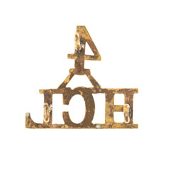 Shoulder title, 4th Lancers Hyderabad Contingent, pre-1903 | Online