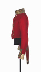 Officer's full dress coatee, 43rd Regiment of Madras Native Infantry, 1846-1848