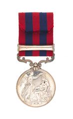 India General Service Medal 1854-95 with clasp, 'Pegu', Major Herbert Mackworth Clogstoun, 19th Madras Native Infantry and 2nd Cavalry Hyderbad Contingent