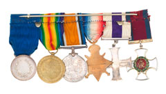 Medal group, Lieutenant Colonel Michael Charles Cooper Harrison, Royal Irish Regiment, 1914-1918