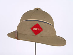 Wolseley pattern hot weather helmet, The Buffs (East Kent Regiment), 1930 (c)