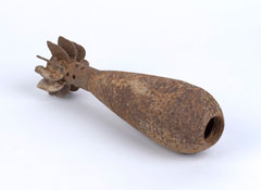 Mortar bomb used as a training aid, 2017 (c) 