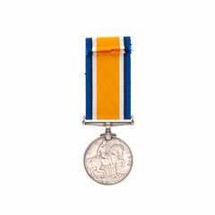 British War Medal 1914-20, awarded to Gunner Thomas W Bage, Durham Royal Garrison Artillery (Territorial)
