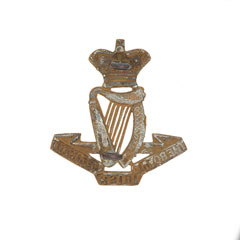 Cap badge, other ranks, Royal Irish Regiment, 1900 (c)