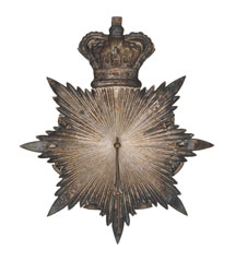 Helmet plate, officer, Royal West Kent Light Infantry Militia, 1878-1881