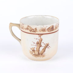 'What time do they feed the sea-lions, Alf?', Bairnsfather Ware tea cup, 1919 (c)