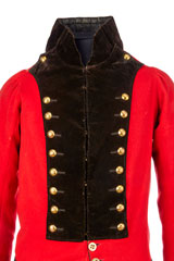 Short tailed coatee, Lieutenant Colonel William Cludde, Shropshire Yeomanry, 1810 (c)