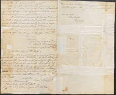 Letter from Major Robert Frederick, 54th (West Norfolk) Regiment of Foot, to Mrs Jane Teasdale, informing her of her son Edward's death, Stony Hill, Jamaica, 19 November 1808