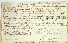 Attestation form of William Giles, 7th (or The Queen's Own) Regiment of (Light Dragoons), 1809