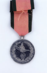 Turkish Crimean War Medal 1855, Sardinian issue, Major-General William Fergusson Beatson, the Bashi Bazouks, Crimean War (1854-1856)