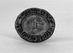 Lead seal, 1st Regiment of Madras Light Cavalry, 1816 (c)