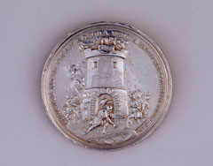 Medal commemorating the victories of Queen Anne over King Louis XIV, 1706