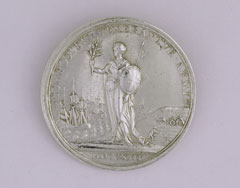 Silver medal commemorating the Peace of Utrecht, 1713