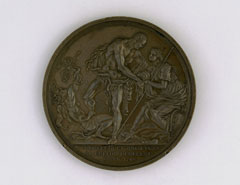 Bronze medal commemorating the Battle of Culloden, 1746.