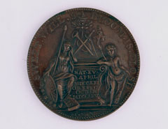 Bronze medal commemorating the death of the Duke of Cumberland, 1765