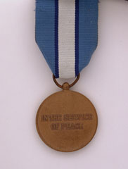 United Nations Cyprus Medal awarded to Sergeant Major C A D Barber, The Royal Northumberland Fusiliers, 1964 (c)
