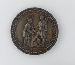 Medal commemorating Robert Clive's victory at Plassey, 1757