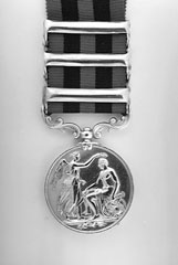 India General Service Medal, Sepoy Moneeram Jaisee, 66th Regiment Bengal Native Infantry