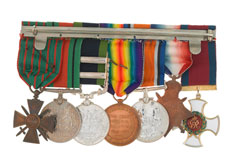 Medal group awarded to Colonel Guy Hamilton Russell, South Waziristan Scouts, 1914-1945