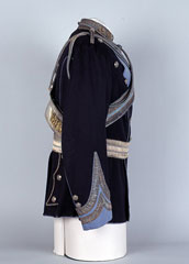 Officer's full dress tunic, British lancer pattern, Lieutenant-Colonel Walter Fane, 19th Regiment of Bengal Cavalry (Lancers), 1875 (c)