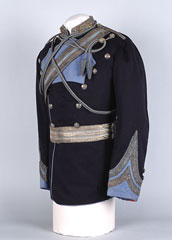 Officer's full dress tunic, British lancer pattern, Lieutenant-Colonel Walter Fane, 19th Regiment of Bengal Cavalry (Lancers), 1875 (c)