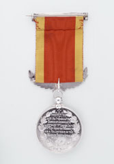 Silver Boer War Tribute Medal, 1901-1902