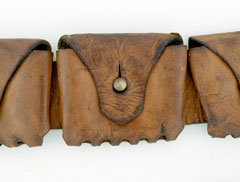 Boer leather and metal cartridge belt or bandolier, 1900 (c)