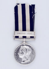 Egypt Medal 1882-89, with clasp, 'Suakin 1885', Trooper Whitter, New South Wales Artillery