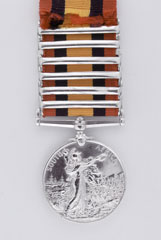 Queen's South Africa Medal 1899-1902, with six clasps: 'Cape Colony', 'Rhodesia', 'Orange Free State', 'Transvaal', 'South Africa 1901' and 'South Africa 1902', Private W Guest, New Zealand Mounted Rifles