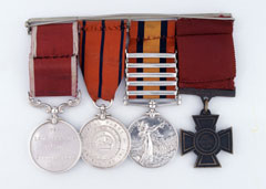 Victoria Cross medal group, Gunner Isaac Lodge, Royal Horse Artillery, 1900