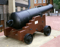 68-pounder smoothbore, iron muzzleloading gun, 1854