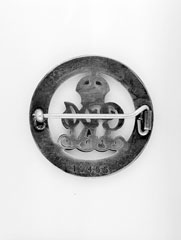 Discharge badge awarded to Private E G Gibbs, 9th Battalion The East Surrey Regiment, 1918