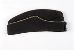 Field service forage cap, side hat, standard type, Indian Medical Service, 1943-1946