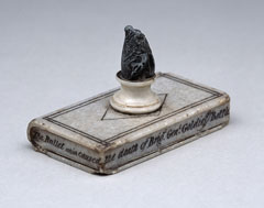Paperweight, incorporating the bullet which killed Brigadier General Thomas Leigh Goldie at Inkerman, 5 November 1854