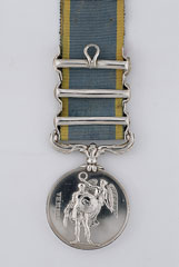 Crimea War Medal, 1854-56, with clasps: Alma, Balaklava, Sebastopol, Captain E H Hutton, 4th (The Queen's Own) Light Dragoons